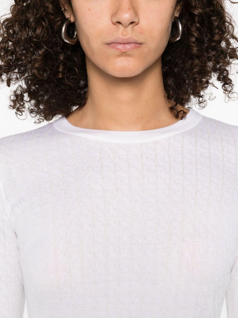 wool blend crewneck sweater by Selfnex