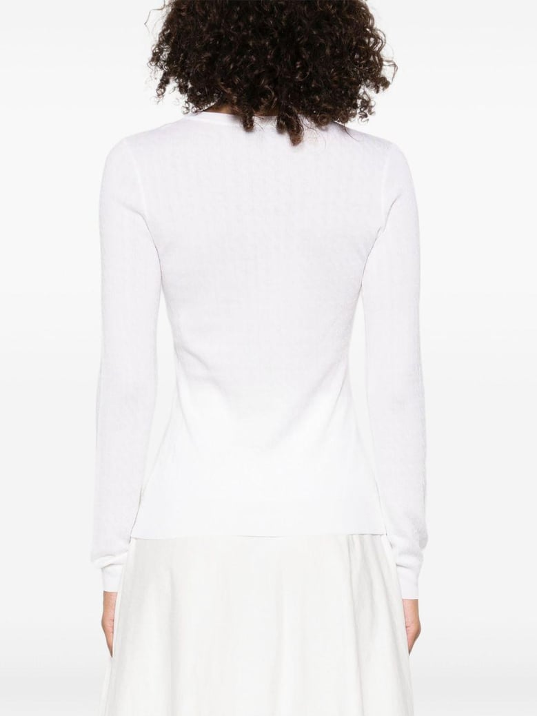 wool blend crewneck sweater by Selfnex