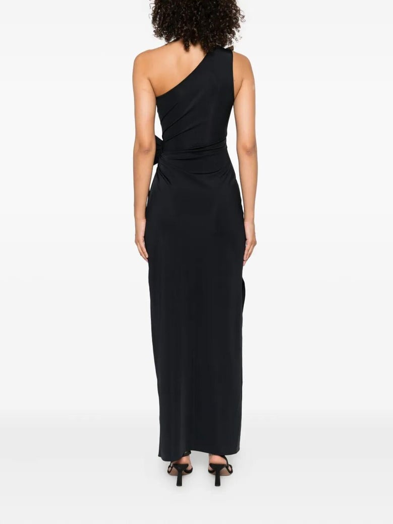 asymmetric flower gown by Selfnex
