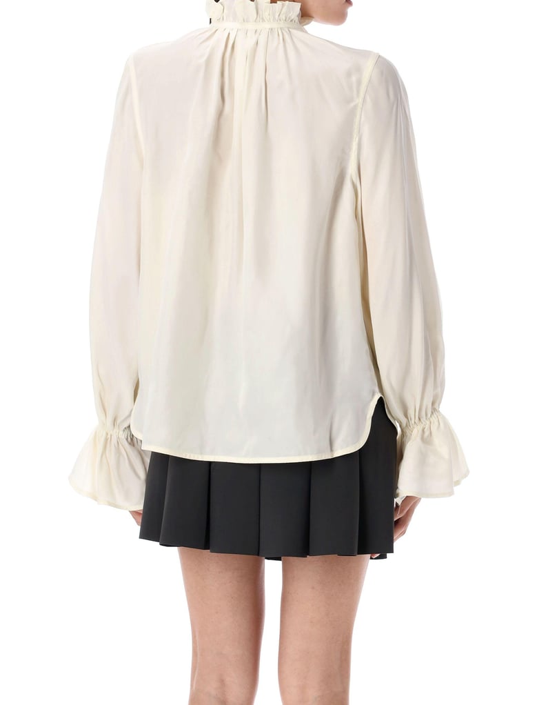 fluid cupro tie shirt by Selfnex