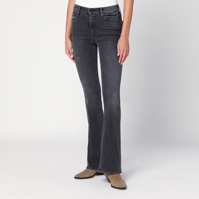 the weekender cropped jeans in grey by Selfnex