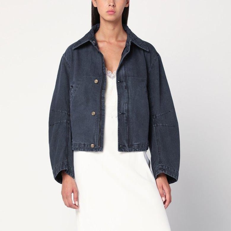 ink blue denim jacket by Selfnex