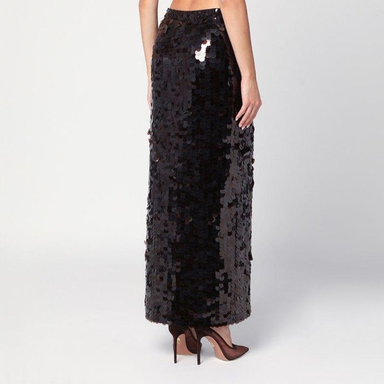black sequin pencil skirt by Selfnex