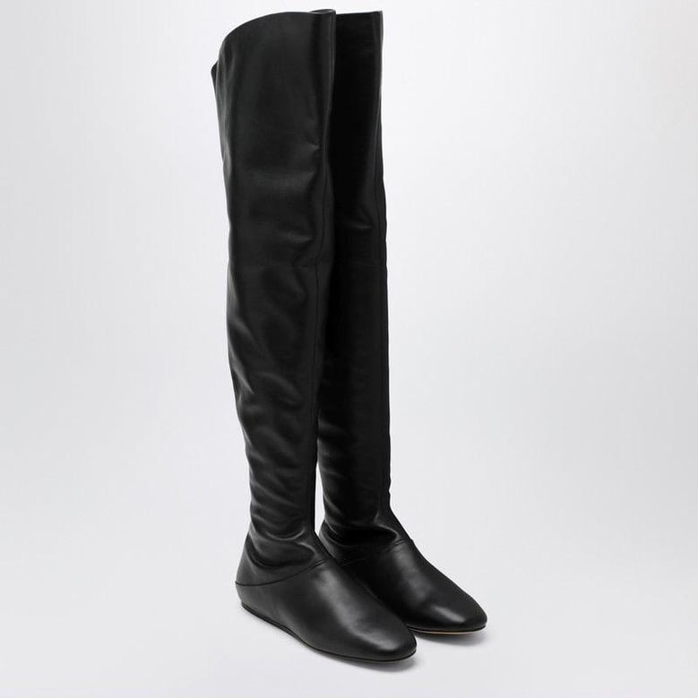black tall luna boots by Selfnex