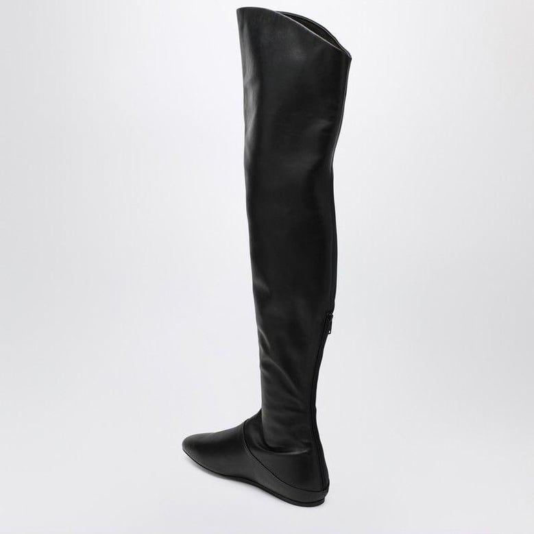 black tall luna boots by Selfnex