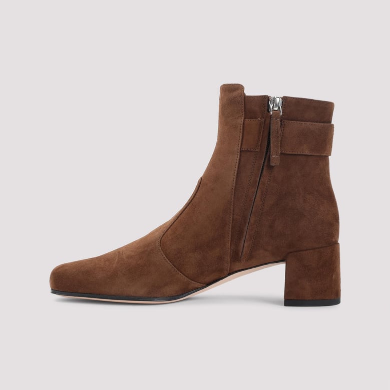 très vivier ankle boots in brown suede by Selfnex