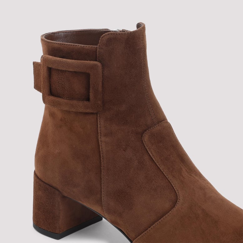 très vivier ankle boots in brown suede by Selfnex