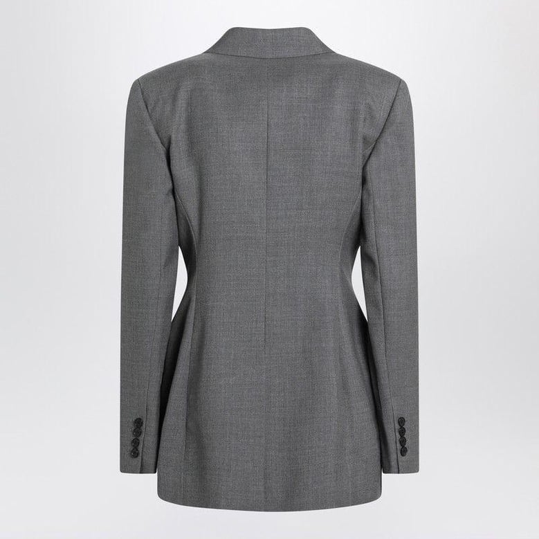 double-breasted wool structured jacket by Selfnex