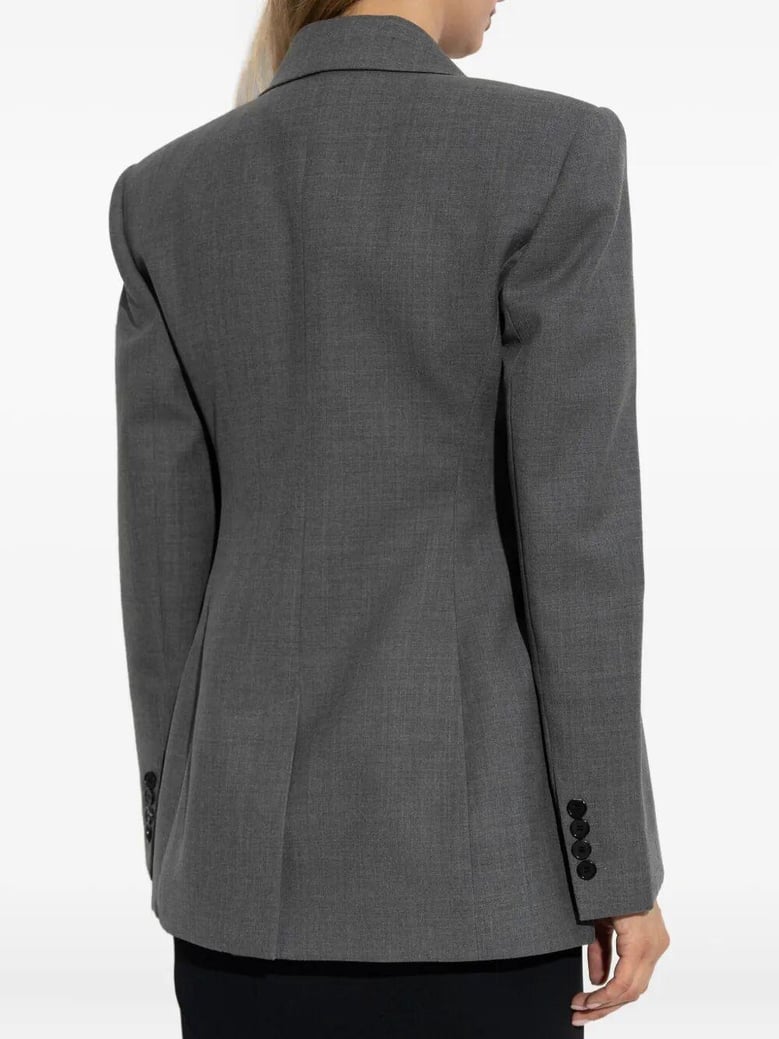 double-breasted wool structured jacket by Selfnex