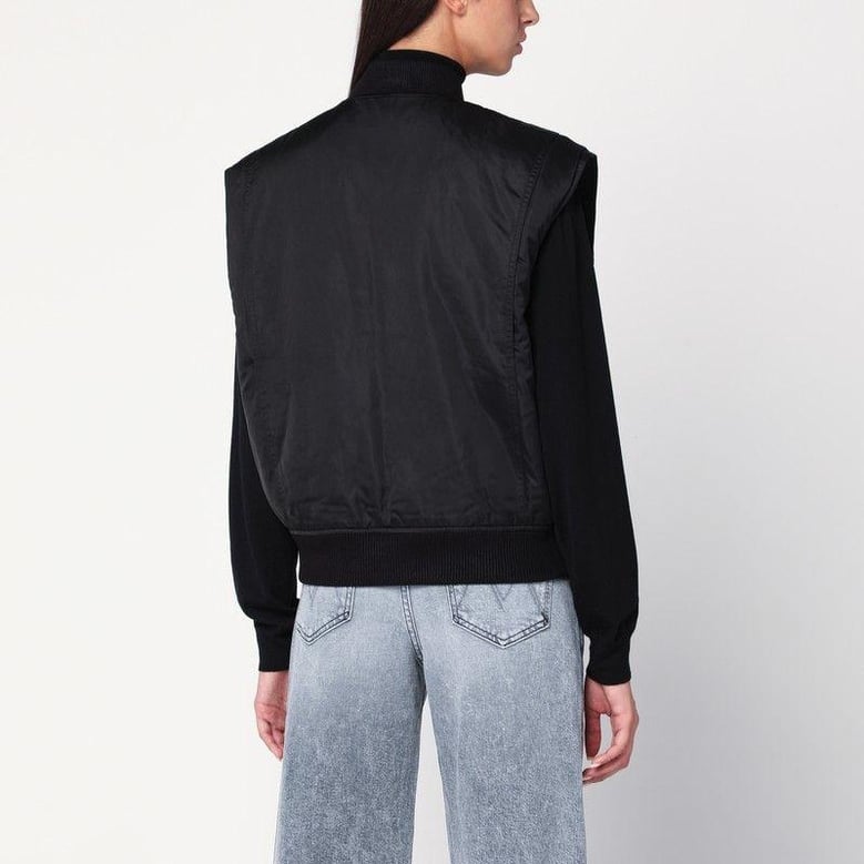 jamila gilet-jacket in black by Selfnex