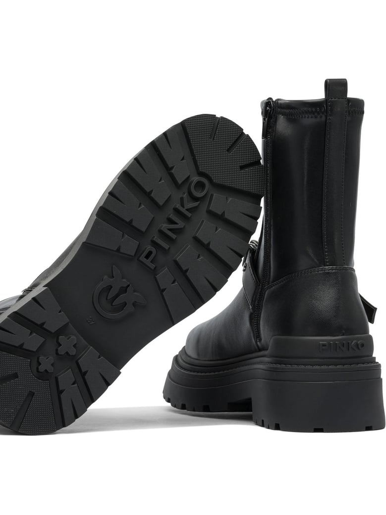 black rubber boots by Selfnex