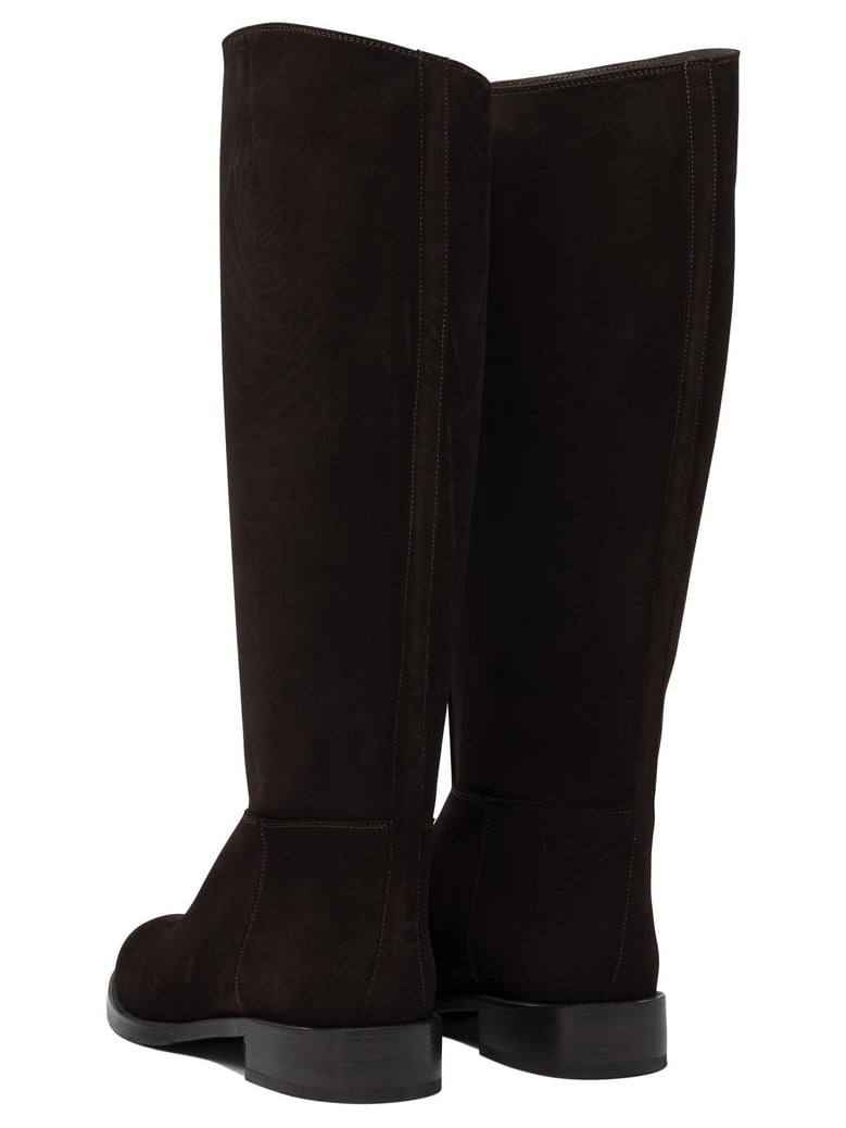 brown rubber boots by Selfnex