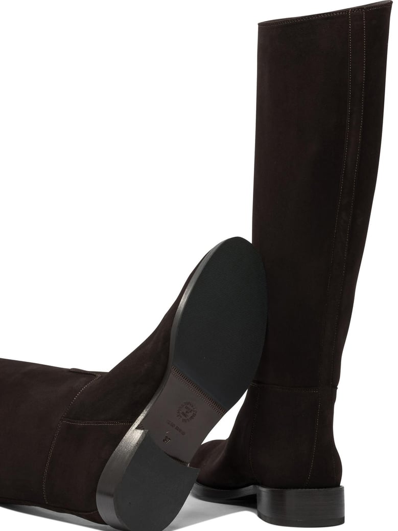brown rubber boots by Selfnex