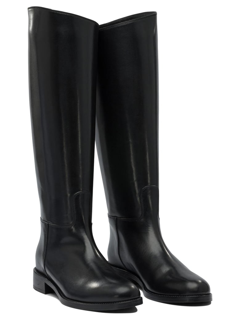 black rubber boots by Selfnex