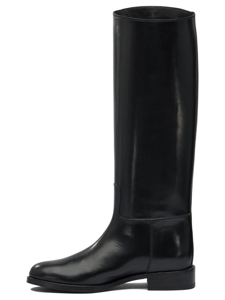 black rubber boots by Selfnex