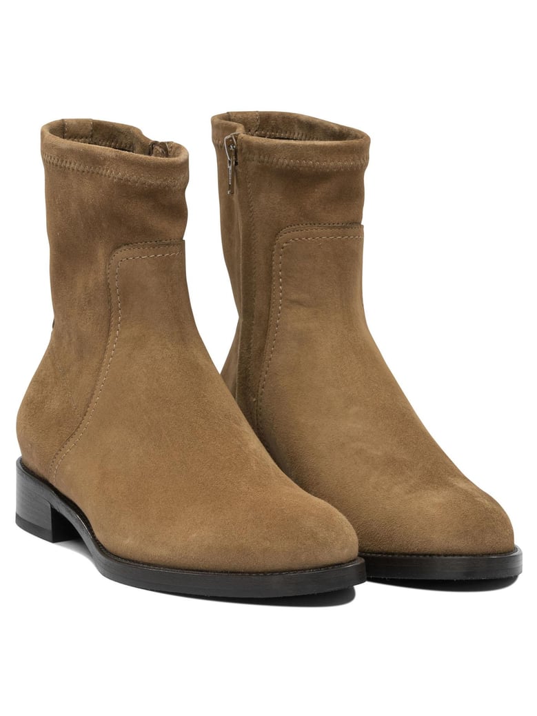 brown leather ankle boots by Selfnex