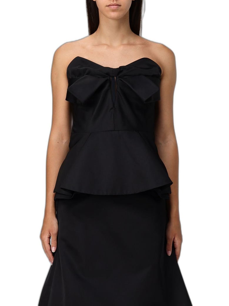 black polyester tops by Selfnex