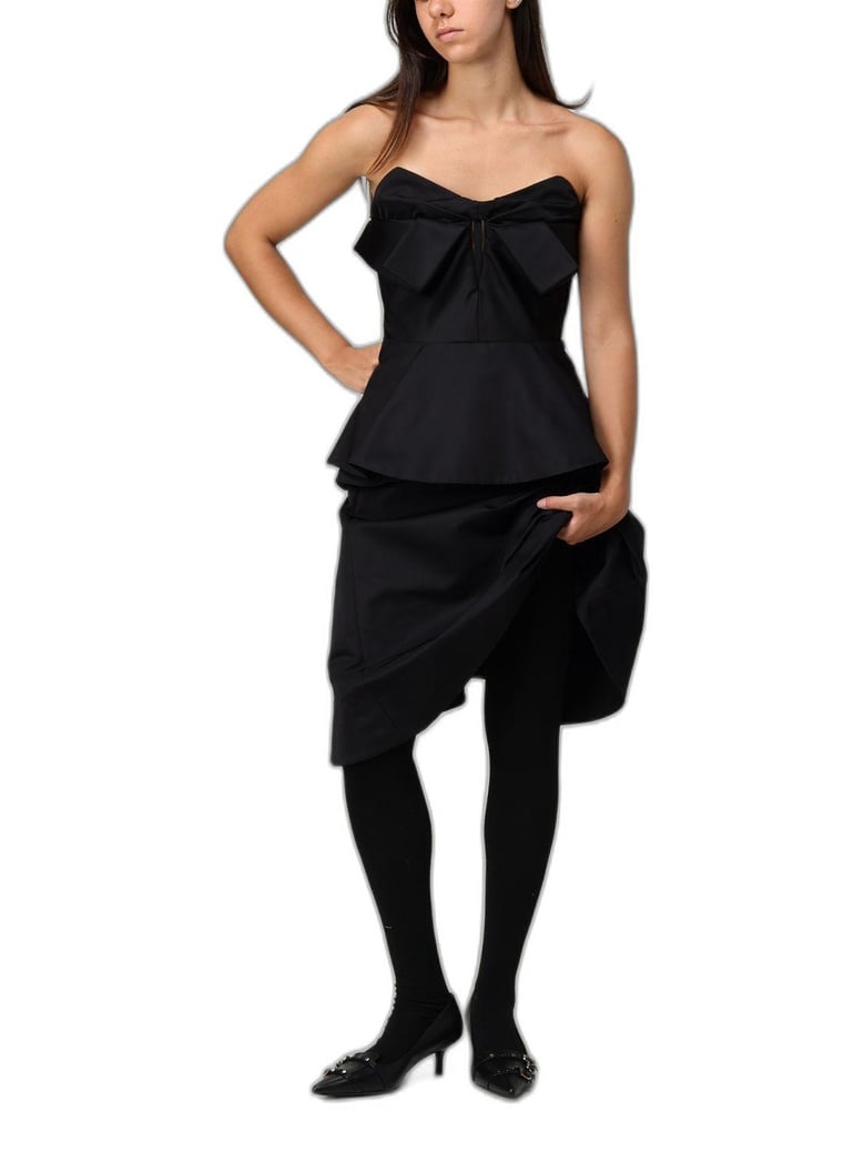 black polyester tops by Selfnex