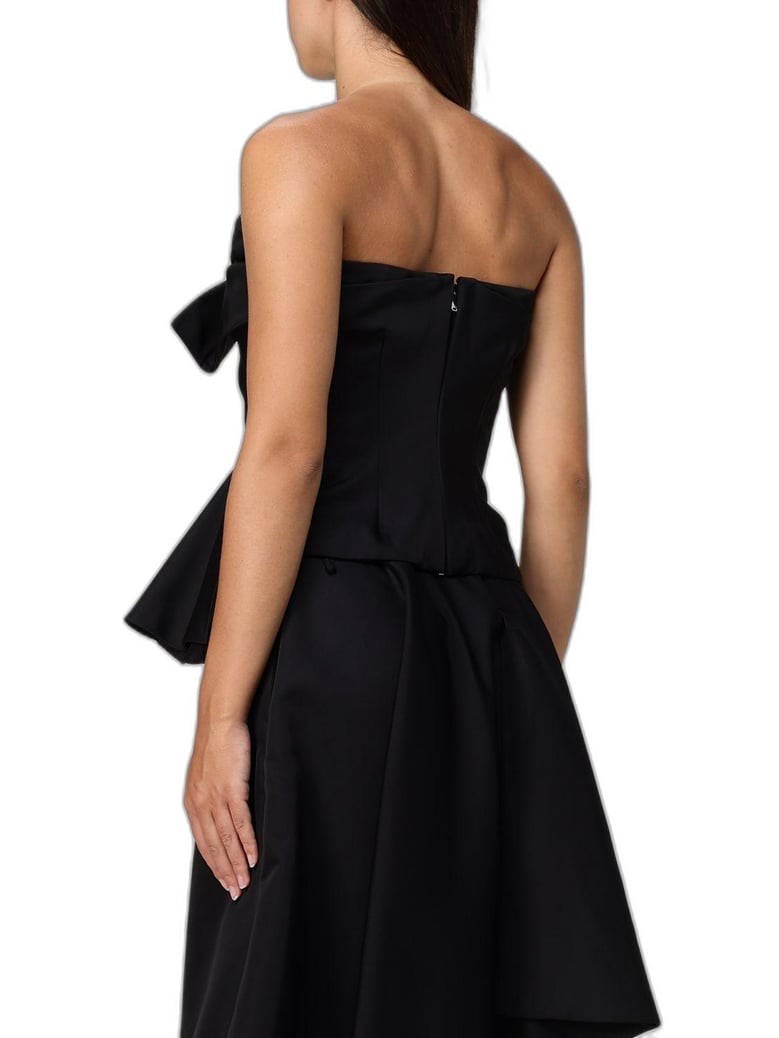 black polyester tops by Selfnex