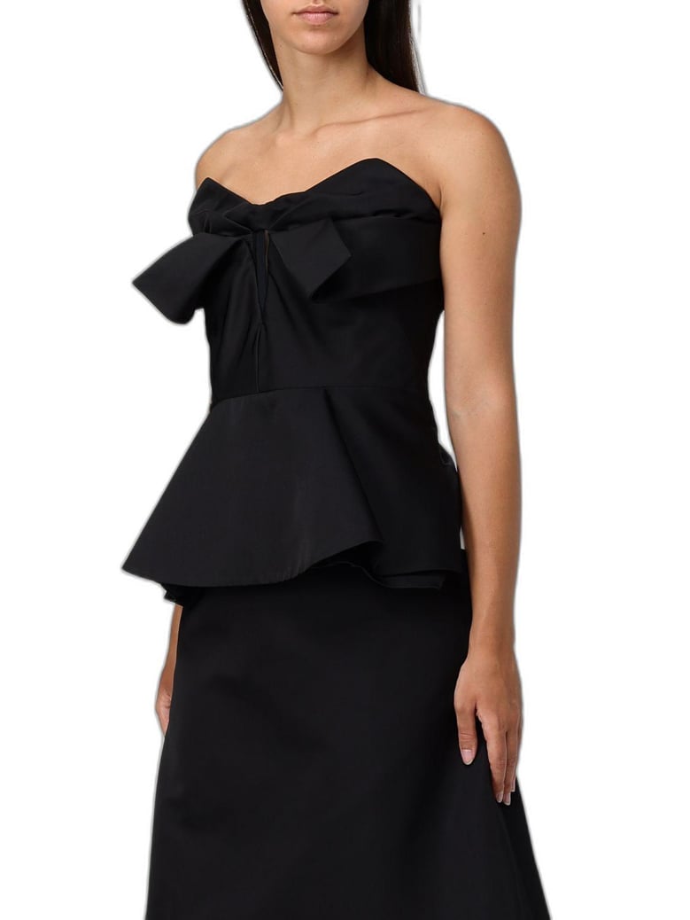 black polyester tops by Selfnex
