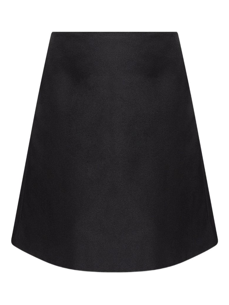 black polyester skirts by Selfnex