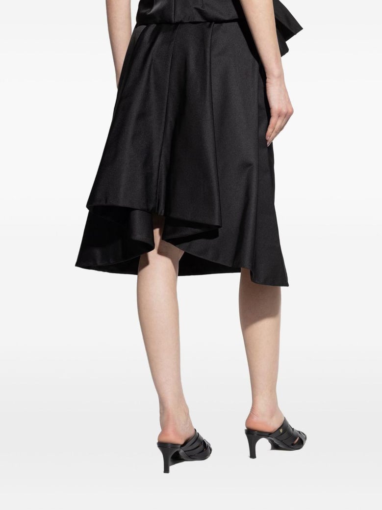 black polyester skirts by Selfnex