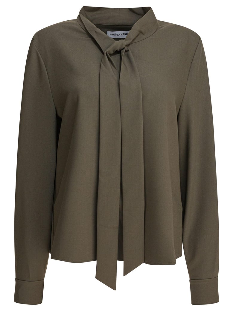 green polyester blend shirts by Selfnex