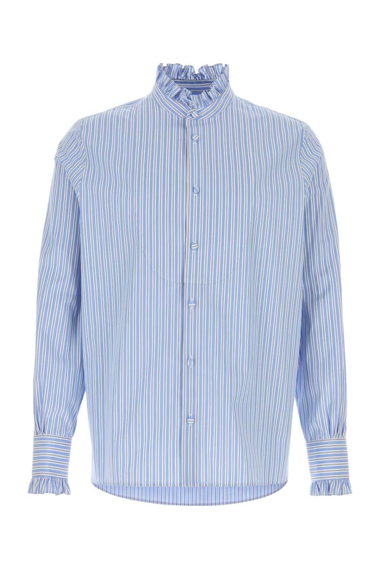 embroidered poplin shirt by Selfnex