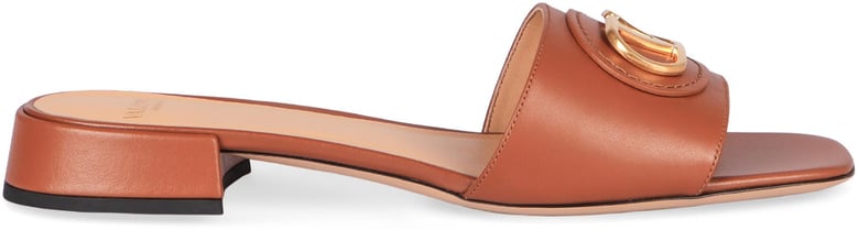 vlogo leather sandals by Selfnex