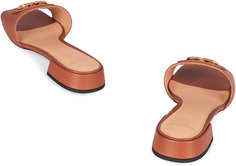 vlogo leather sandals by Selfnex