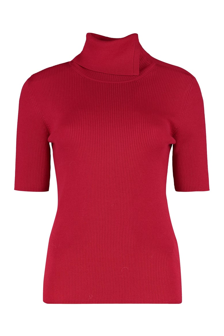 leila wool turtleneck sweater by Selfnex