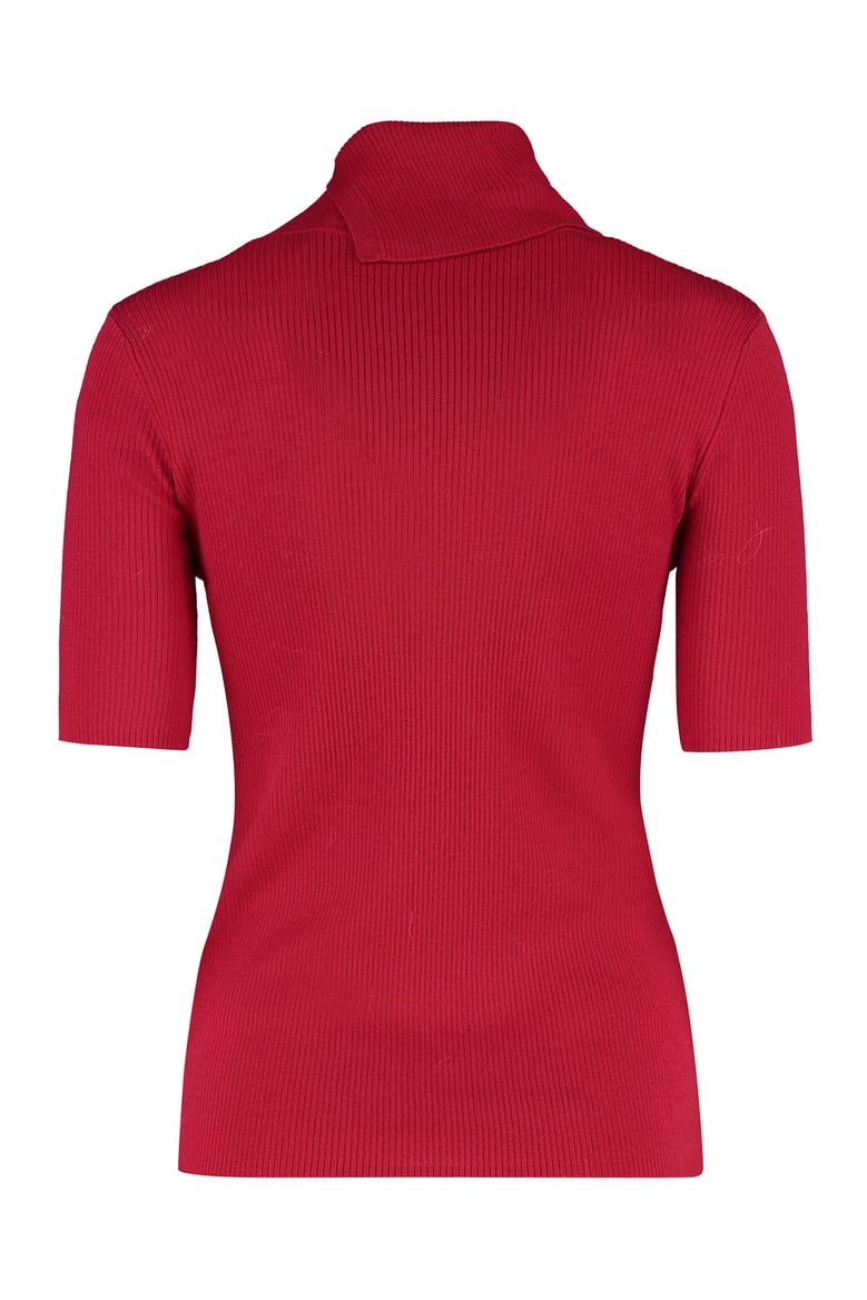 leila wool turtleneck sweater by Selfnex