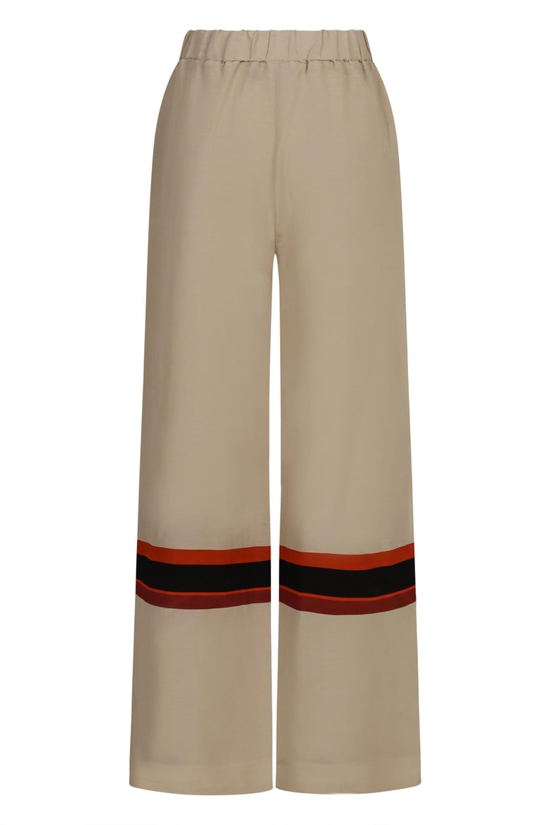 linen and silk trousers by Selfnex