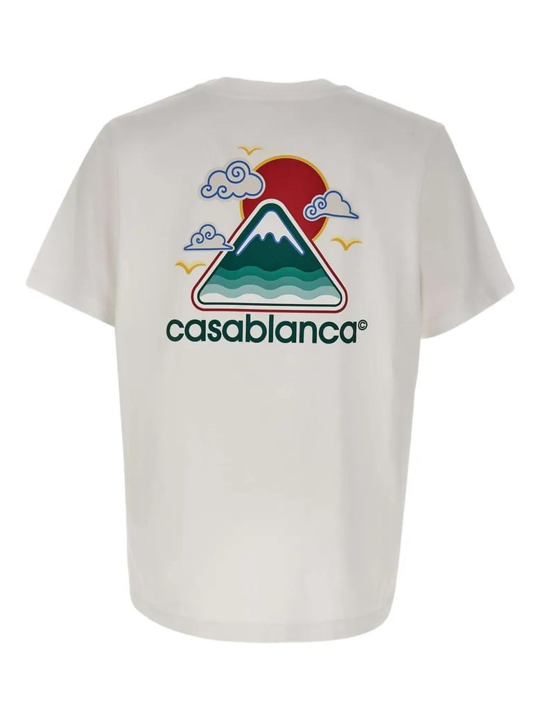 casa way mountain printed t-shirt by Selfnex