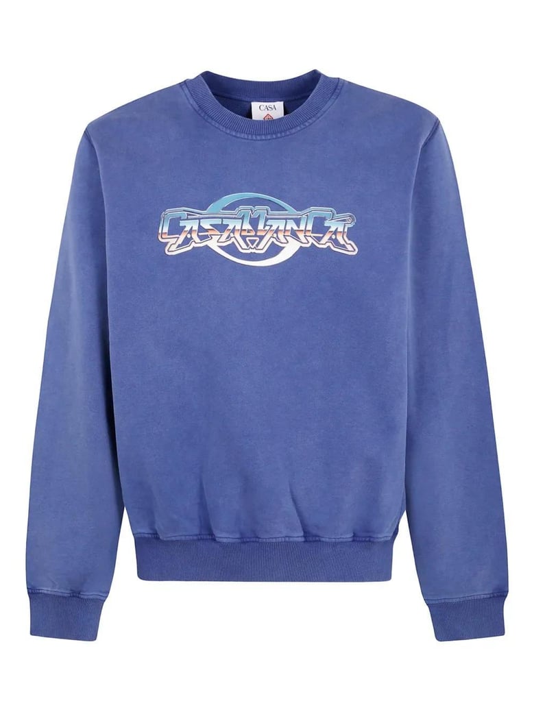 chrome text printed sweatshirt by Selfnex