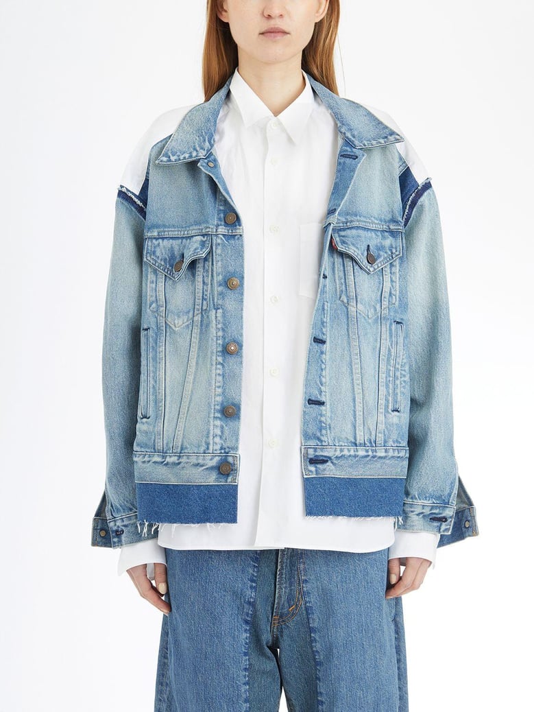 denim shirt jacket by Selfnex