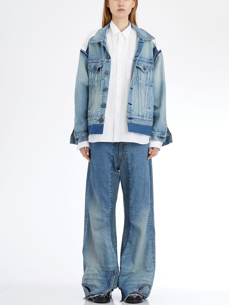 denim shirt jacket by Selfnex