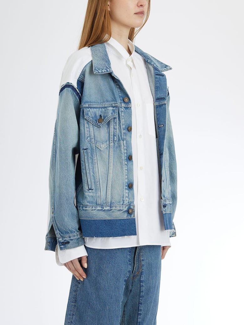 denim shirt jacket by Selfnex