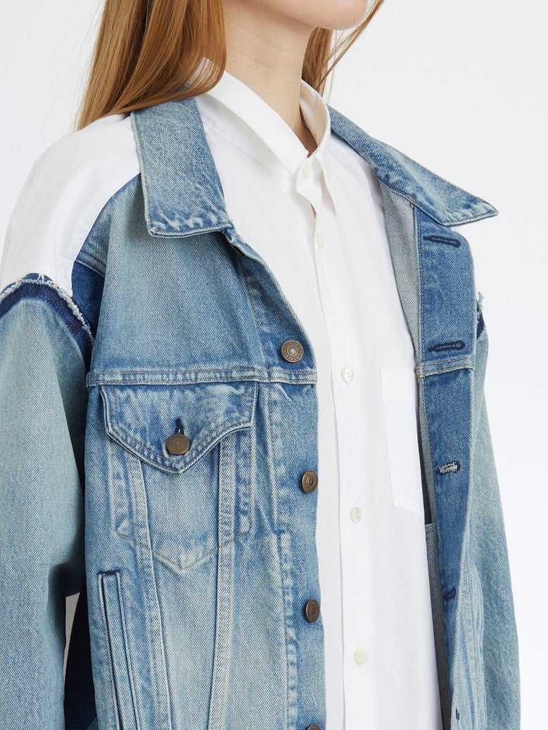 denim shirt jacket by Selfnex