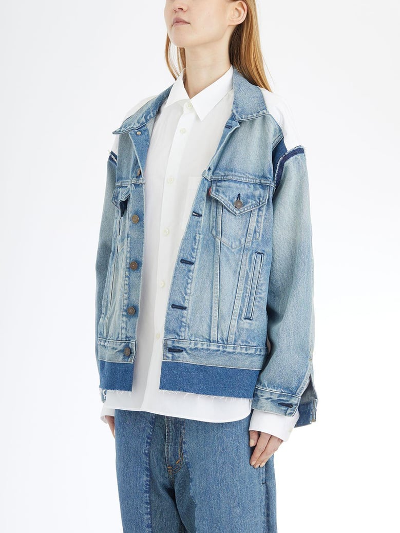 denim shirt jacket by Selfnex