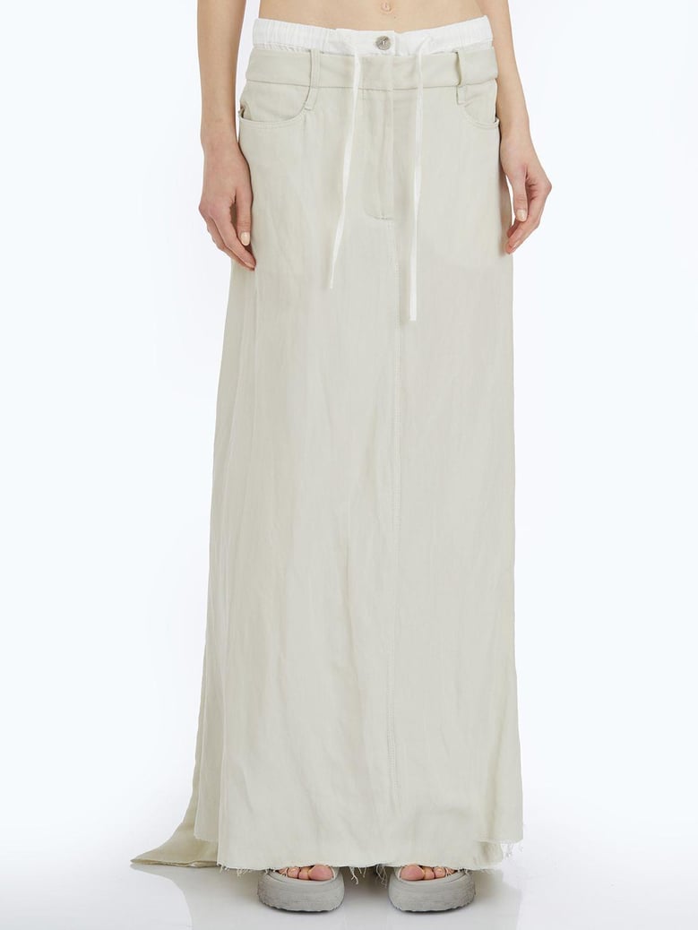 viscose and linen skirt by Selfnex