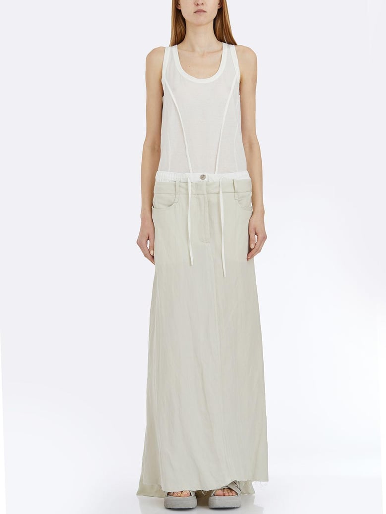 viscose and linen skirt by Selfnex