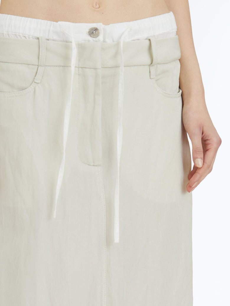 viscose and linen skirt by Selfnex