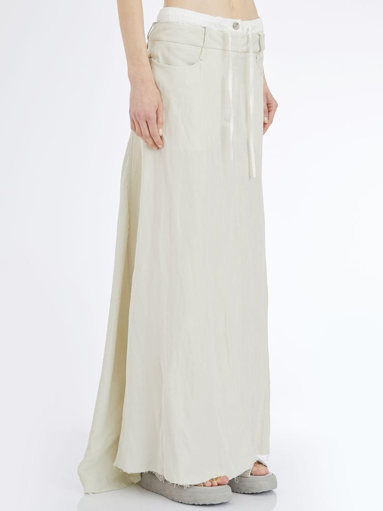 viscose and linen skirt by Selfnex