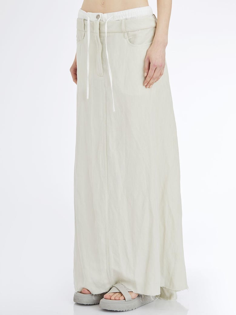 viscose and linen skirt by Selfnex