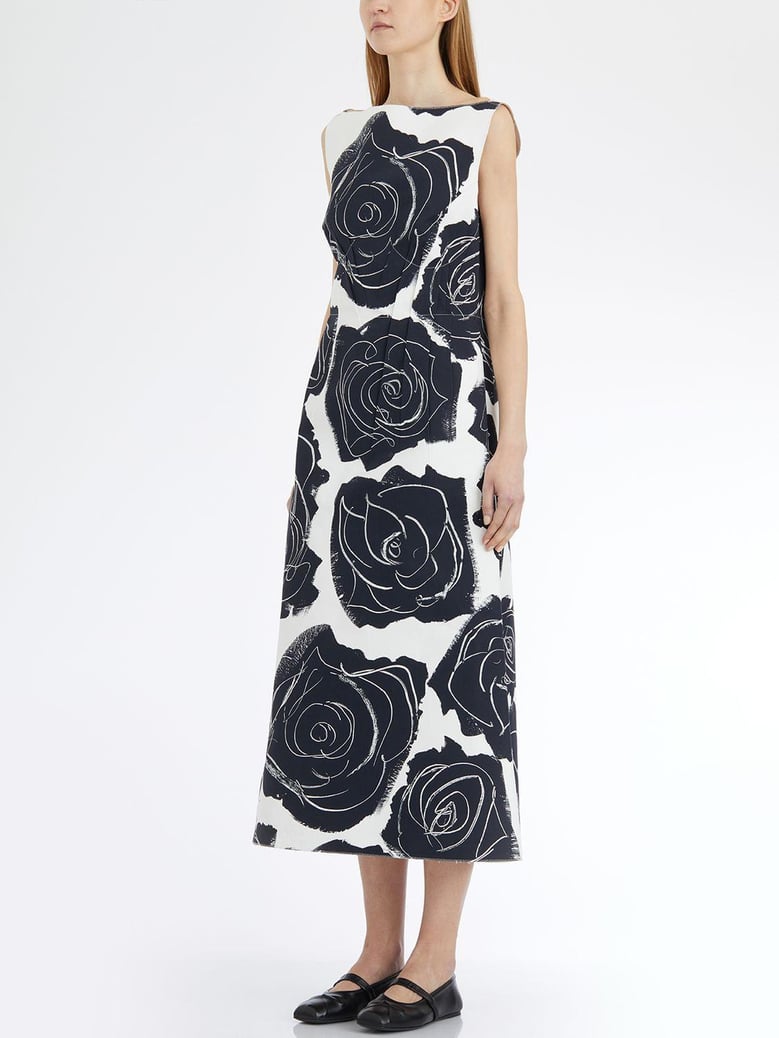 long sleeveless cotton dress by Selfnex