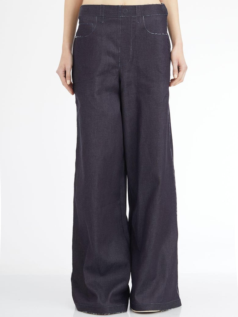 stretch denim trousers by Selfnex