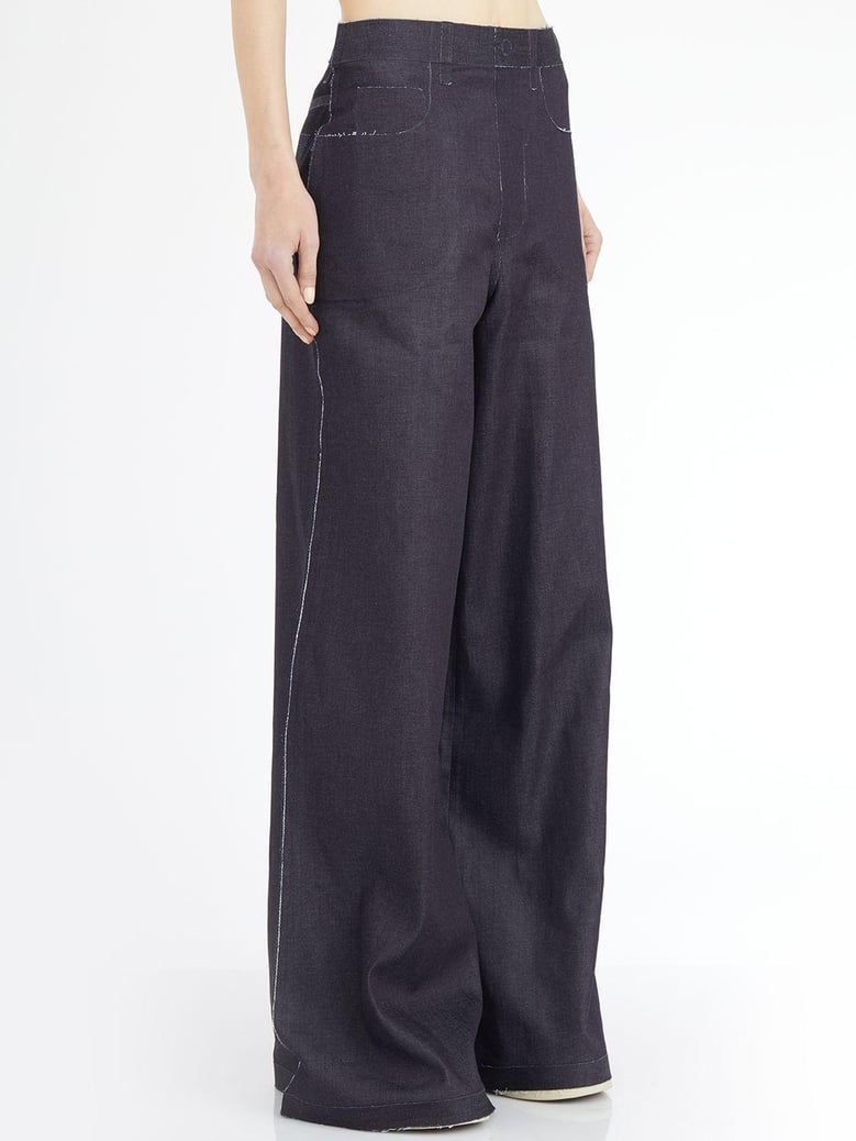 stretch denim trousers by Selfnex
