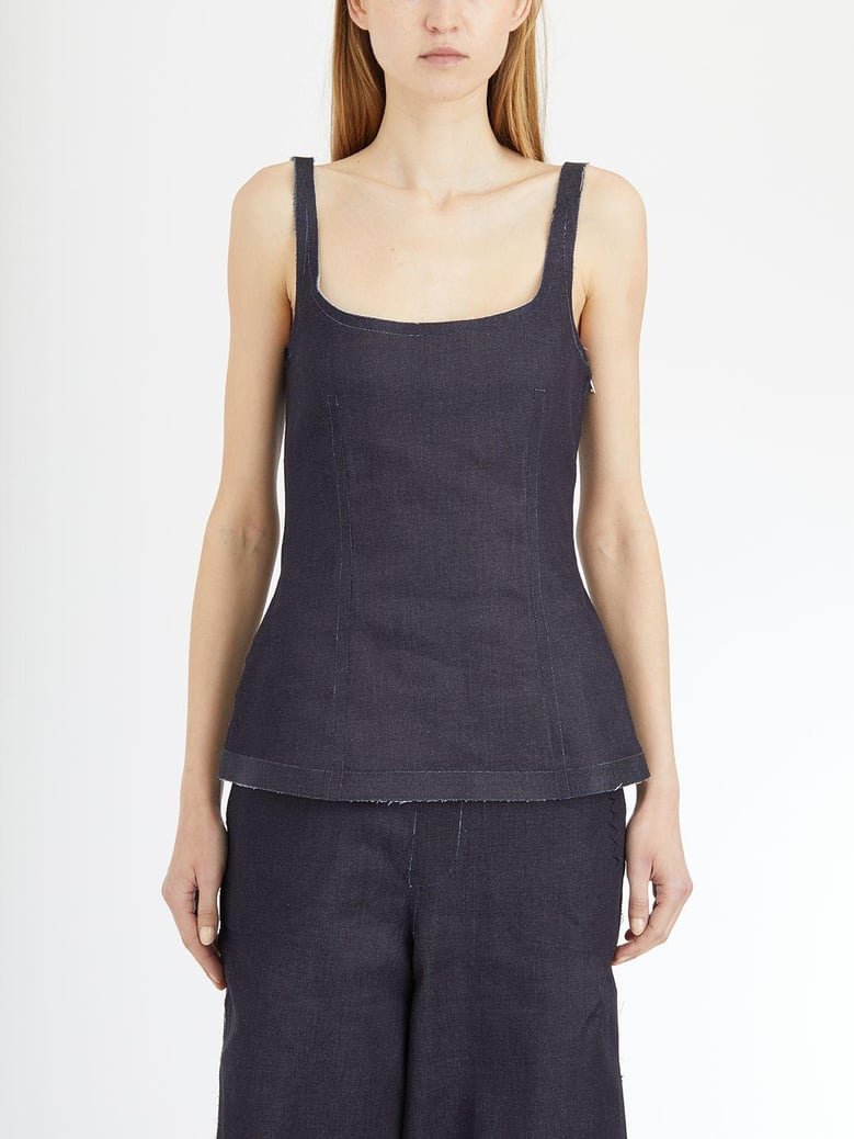 denim shaped top by Selfnex