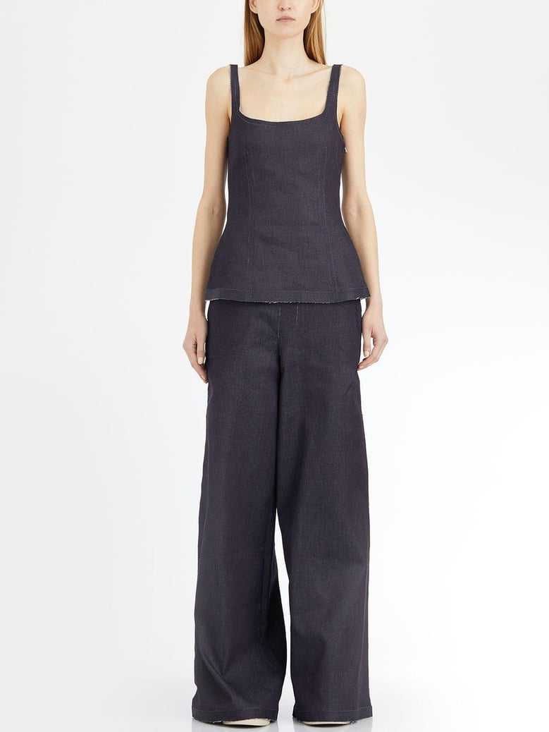 denim shaped top by Selfnex